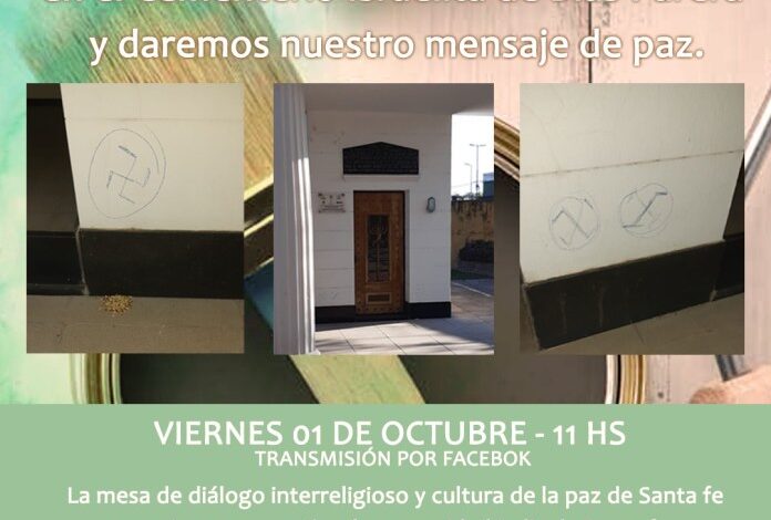 Photo of Mesa de Diálogo Interreligioso realizará una acción conjunta contra pintadas antisemitas