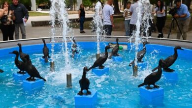 Photo of Santa Fe: restauraron la Fuente con Biguás de la Plaza 25 de Mayo